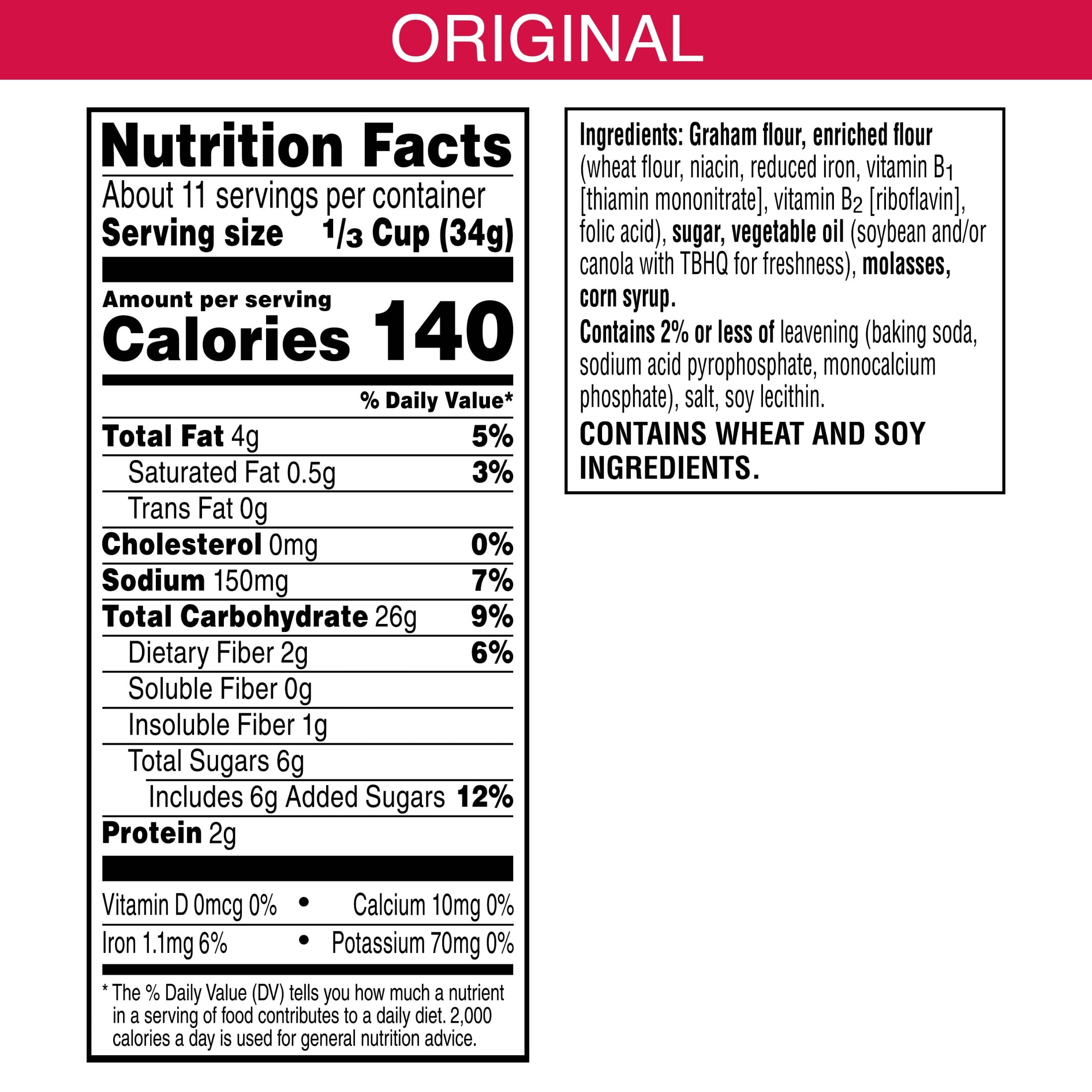 Kellogg's Graham Cracker Original Crumbs, Dessert Ingredients, 13.5 oz