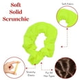 thumbnail image 3 of Motique Accessories Set of 2 Solid Hair Scrunchies (Neon Yellow), 3 of 5