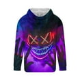 thumbnail image 5 of Yteetum Oversized Sweatshirt Hoodies for Men Halloween Graphic Print Drawstring Pullover Hooded Sweatshirts Tops Mens Casual Graphic Printed Lightweight Long Sleeve Hood Sweatshirts with Pocket Coats, 5 of 5