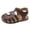 a43-Brown, variant on Toddler Girl Sandals Wide Toe Box Mary Jane Dress Shoes for Party School Uniform Summer Flower Girls Shoes Size 4,Beige