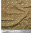 thumbnail image 1 of Soimoi Rayon Crepe Fabric Dot,Leaves & Rose Floral Printed Craft Fabric by The Yard 46 Inch Wide, 1 of 3