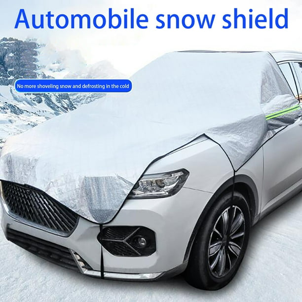 Funda universal para parabrisas de coche | Protección solar y contra la nieve para todo tipo de clima | Compatible con coches, SUV y camionetas | Fácil instalación con correas elásticas | Diseño