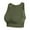 Army Green, variant on IROINNID Sport Bra Bras For Women Solid Ladies Traceless Comfortable No Steel Ring Vest Breathable Gathering Sports Underwear