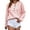 Pink, variant on Aayomet Cardigan For Women Lightweight Women's Crew Neck Long Sleeve Sweaters Color Block Knit Sweater Cozy,Blue S-XXL
