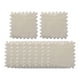 thumbnail image 1 of 10 piezas de alfombra de espuma de rompecabezas de peluche con bordes, cómoda alfombra de rompecabezas Blanco, 1 of 9