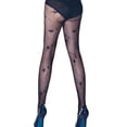 thumbnail image 1 of Bas en Maille pour Femmes à Motif de Fleurs, Dentelle Ajourée, Collants, Collants, Collants, Bas, 1 of 5