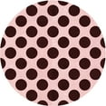 thumbnail image 1 of Ahgly Company Indoor Round Patterned Deep Rose Pink Area Rugs, 8' Round, 1 of 6