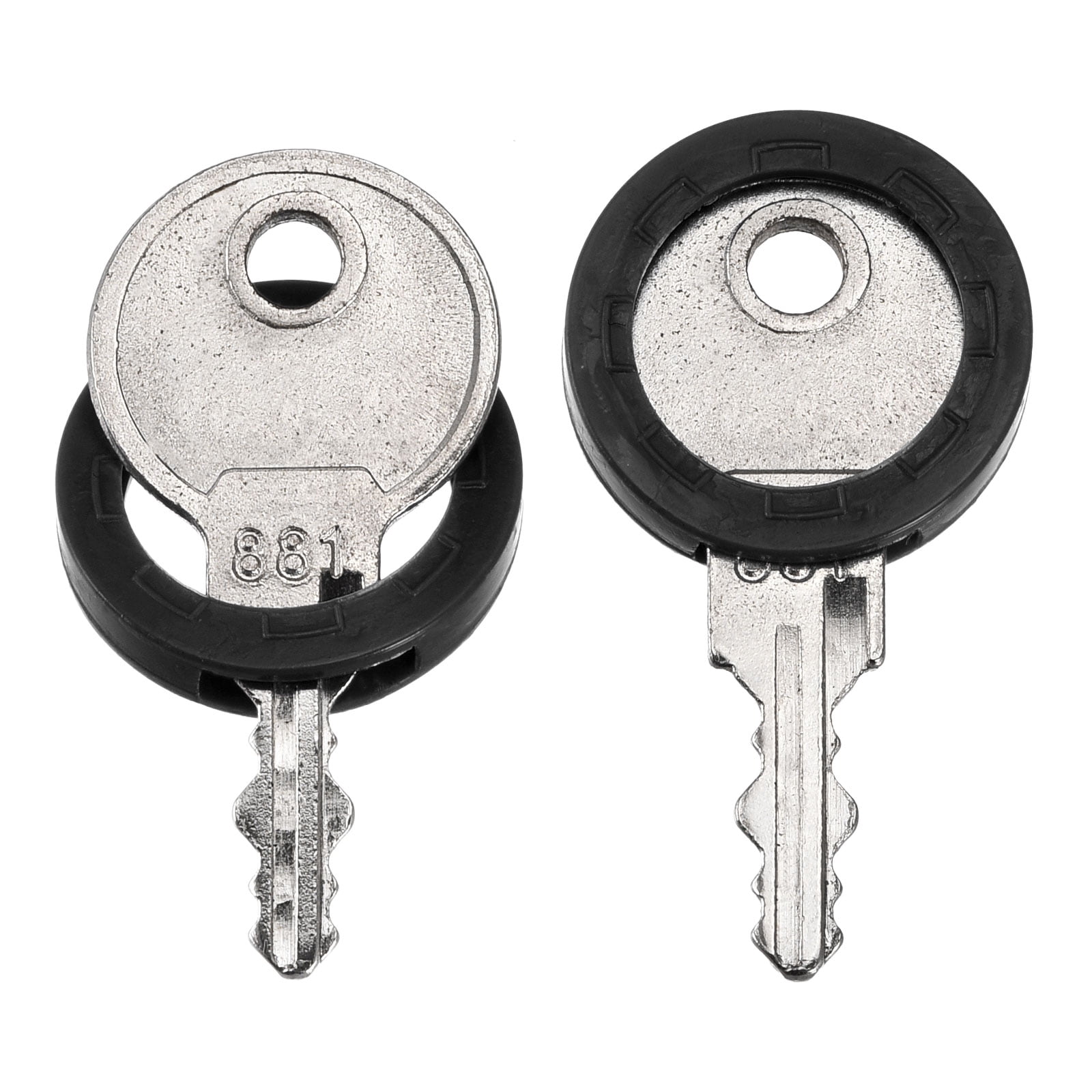 Unique Bargains Key Cap Cover Rings Keys Identifier Coding Tags Silicone Sleeve Black