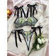 thumbnail image 1 of Traje sexy de malla transparente con bordado de mariposa para chica seductora, 1 of 6
