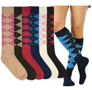 ToBeInStyle Women's Pack of 6 Knee High Socks