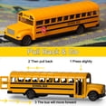 thumbnail image 2 of Autobús escolar de juguete ArtCreativity amarillo, 21,6 cm, coche retráctil para niños, 2 of 8
