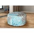 thumbnail image 1 of VIOLA Inflatable Ottoman - Blue Leaf, 1 of 2