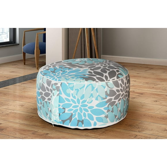Pouf Gonflable VIOLA - Feuille Bleue