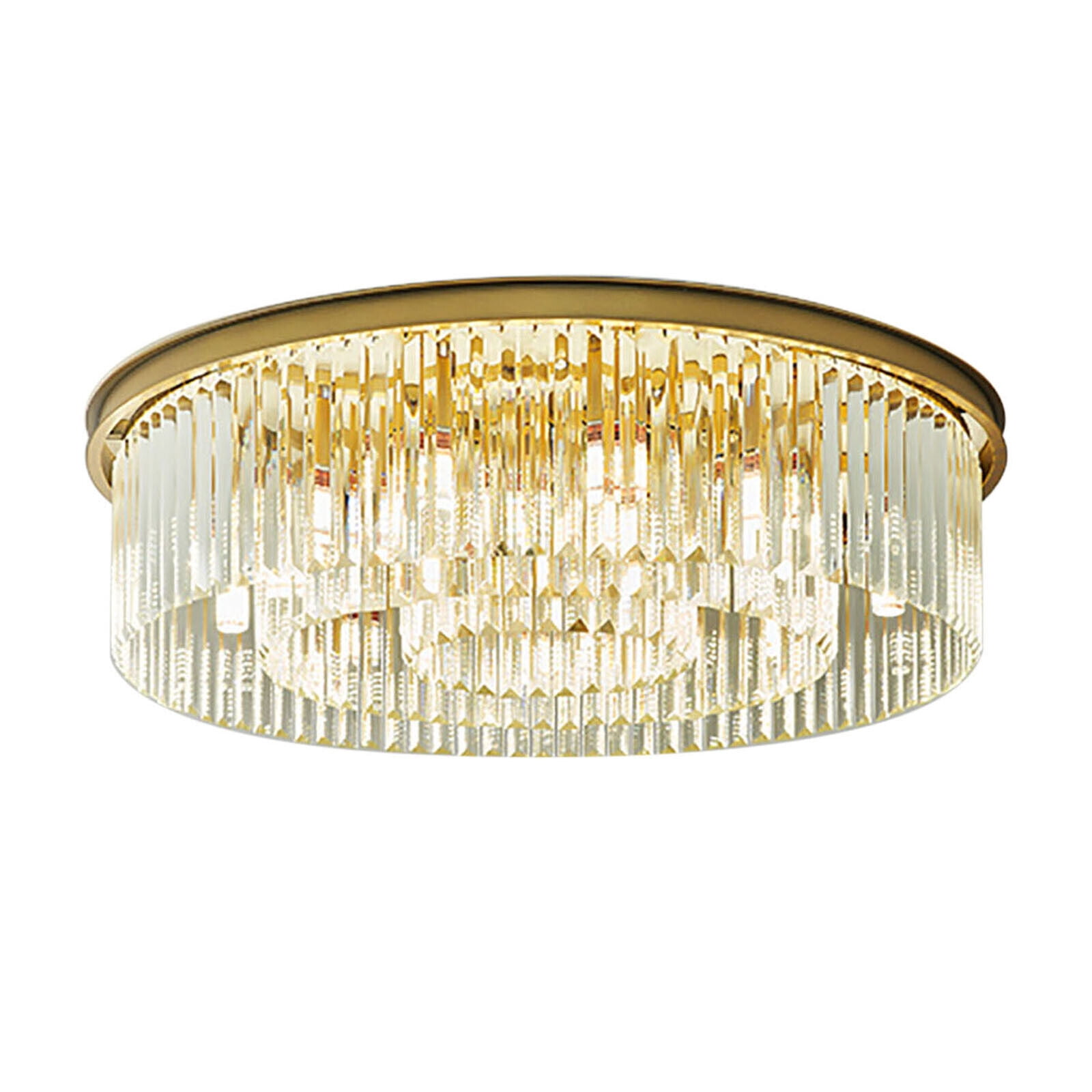 Modern Luxury Chandelier Crystal Ceiling Light Fixture Flush Mount Pendant Ceiling Lamp For Living Dinning Room