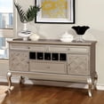 thumbnail image 6 of Furniture of America Bethlehem Wood Wine Rack Sideboard in Gold Champagne, 6 of 7