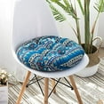 thumbnail image 4 of CHUNTIAN Boho Chair Seat Cushion Thick Round Office Chair Pad Comfortable Indoor Patio Furniture Seat Cushion Soft Geometric Pattern Mat (Flamingo,18 Inches), 4 of 6