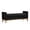 Black+Natural, variant on GZXS Modern Boucle Upholstered Bench with Round Bolster Pillows & Solid Wood Legs, Multi-Functional Seating for Entryway, Bedroom, or End of Bed/Window (Ivory+Natural)