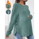 thumbnail image 4 of Camiseta de Maternidad de Larga para Mujer, Top Deportivo, Túnica, Atuendo para Mamá. Verde M, 4 of 10