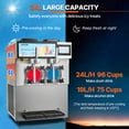 thumbnail image 3 of VEVOR 2 x 12 L / 3,17 Gal Machine Commerciale pour Barbotine Margarita Smoothie Boisson Glacée, 3 of 9