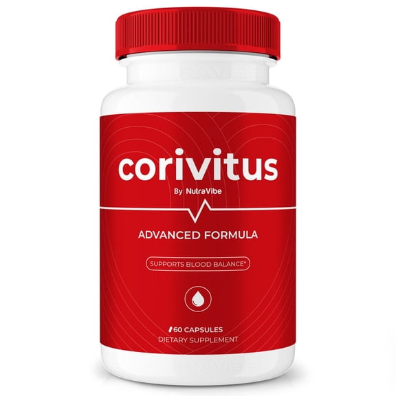 Corivitus Capsules - Official Corivitus Pills to Maintain Overall Health, All Natural Blood Formula For Healthy and Stable Levels, Corivitus Review (60 Capsules)
