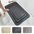 thumbnail image 1 of Fiudx Alfombrilla de Baño Absorbente, Suave y Antideslizante, con Cojín de Espuma, Lavable a Máquina, Decoración Elegante, Ideal para Baño o Cocina, 40 X 60 Cm., 1 of 7
