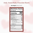 thumbnail image 7 of Andy Anand Ruby Chocolate Hearts, 18 Count (5.8 oz) Gourmet Gluten Free Chocolates in Metal Gift Box, 60% Cacao, Nut Free, Silky & Smooth Candy Gift, 7 of 7