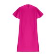 thumbnail image 3 of Gspmoly Robe d'Été, Robe Décontractée pour Femme à Couleur Unie avec Châle, Col Rond, Robe à Col Rond, Robes de Vacances pour Femmes Offres Prime, 3 of 5