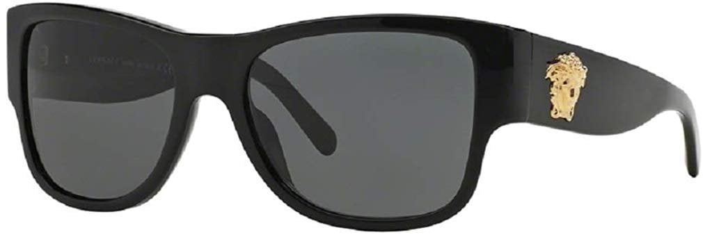 Versace Ve4275 Gb187 58m Blackgrey Square Sunglasses For Men For
