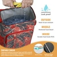 thumbnail image 2 of Exotic Palm Leaf Cooler Bag - 20L High-Capacity, Leakproof & Easy to Clean for Picnics, Work, Travel, 2 of 5