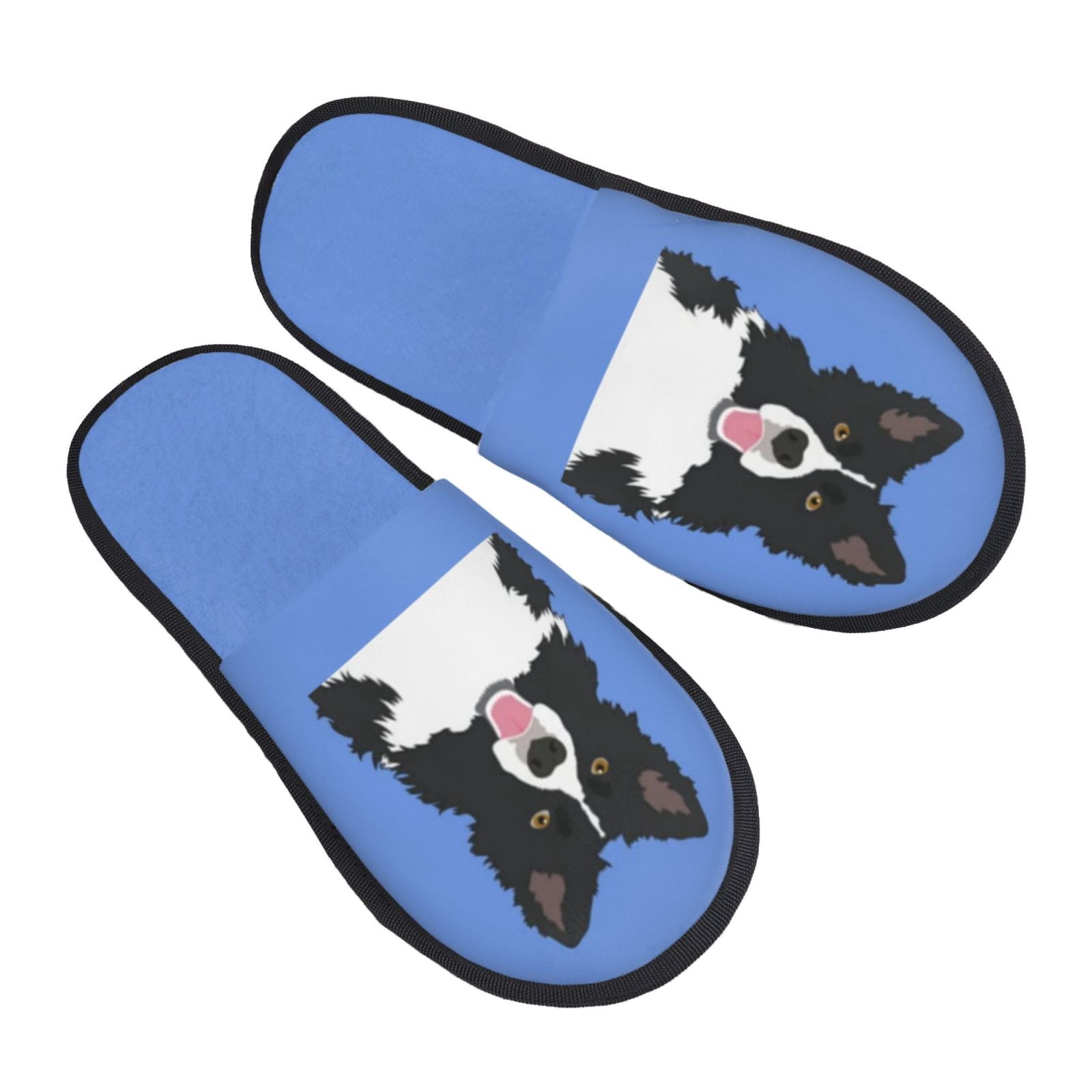 Linomo Golden Retriever Slippers For Women - Cozy Flannel House Slippers With Anti-Skid Sole (Choose Size)