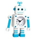 thumbnail image 4 of Reloj despertador analógico Sunnimix Robot de Metal divertido para niños Blanco, 4 of 8