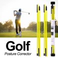 thumbnail image 2 of Dalazy 2Pack Golf Alignment Rods Golf Swing Golf Training Trainer  Equipment Sticks Yellow, 2 of 6