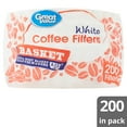 thumbnail image 3 of Great Value White Basket Coffee Filters, 200 Count, 3 of 8