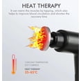thumbnail image 5 of Styles II Hot and Cold Therapy Deep Tissue Muscle Massage Gun 20 Speeds USB Rechargeable Percussion Massager with 8 Massage Heads, 5 of 9