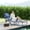Gray, variant on Outsunny 4-level Reclining Back Outdoor Chaise Lounge Chair, Reading Hole Include Tanning Chair, Gray