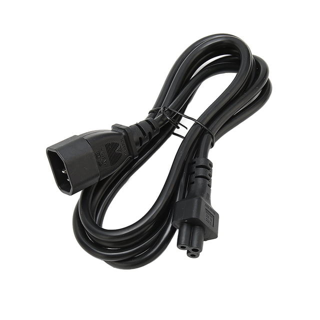 Cable De Alimentación IEC320 C14 Macho A C5 Hembra, Transmisión Estable Cable De Alimentación IEC320 C14 A IEC320 C5 Resistente Al Calor Conductor De Cobre Libre De Oxígeno 5.9