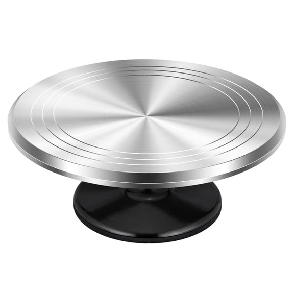 Aluminium Alloy Revolving Cake Stand 12 Inch Rotating Cake Turntable for Cake, Cupcake Decorating Supplies