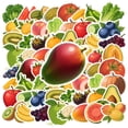 thumbnail image 3 of 35pcs Fresh Fruit Stickers Vegetable Kids Stickers Nature Graffiti Stickers for Fridge Suitcase Laptop, 3 of 9