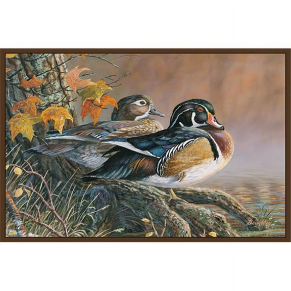 Custom Printed Rugs WOOD DUCKS Wood Ducks Wildlife Rug