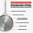 thumbnail image 6 of GreenPan Bobby Flay Stainless Steel 3QT Saucepan with Lid, Dishwasher Safe, 6 of 12