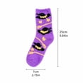 thumbnail image 3 of Evdexr Halloween Socks Women Soft Spooky Fuzzy Socks Cozy Causal Lounge Sock for Stuffers Gifts Halloween with Pumpkin Bat Graphic, 3 of 6