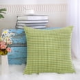 thumbnail image 4 of Unique Bargains Housse de Coussin Décorative en Velours Côtelé Doux Rayé, 4 of 9