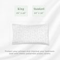 thumbnail image 6 of Elegant Comfort Ultra Soft Set of 2 Sea Waves Pint Pillowcases - 1500 Hotel Quality Microfiber, Soft and Smooth Envelope Closure 2-Piece Pillow Covers - Standard/Queen, Wave Beige, 6 of 6