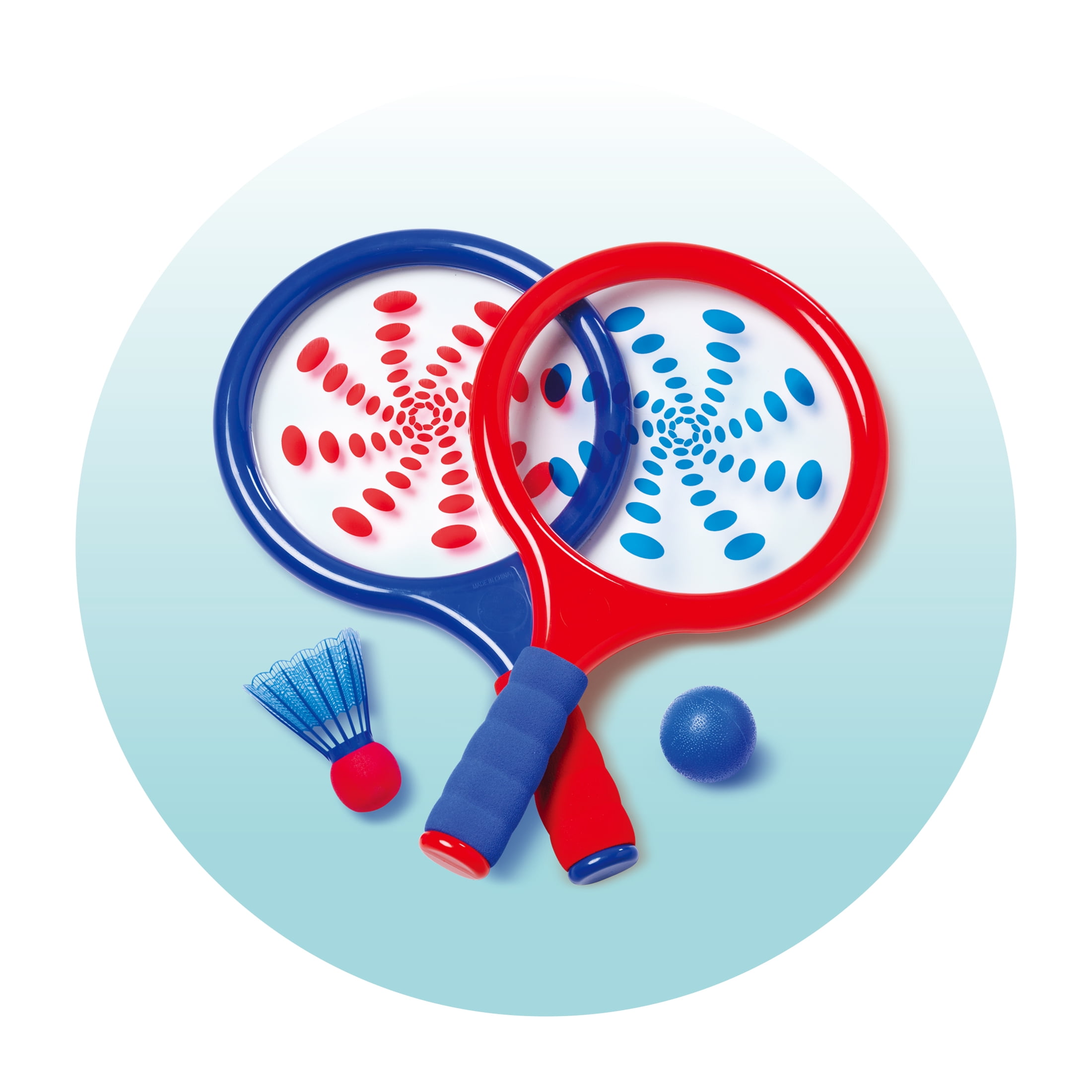 Play Day Boom Racket Game Red & Blue, 4 Piece Outdoor Sports Toy, Children Ages 3+