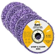 QuickT SDA702K 4 1/2" Rust Paint Stripper Remover Stripping Disc Abrasive Wheel Pad Tool for Angle Grinder - Pack of 5, 7/8" Arbor