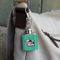 thumbnail image 3 of Cute Kawaii Unicorn Cow Stainless Steel 1oz Mini Flask Key Chain, 3 of 3