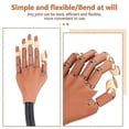 thumbnail image 3 of Manucure Pratique Main Flexible Réutilisable Main Modèle Doigt Pliable avec Bouts d'Ongle Modèle d'Entraînement Réglable Mains Nail Art Main, 3 of 5
