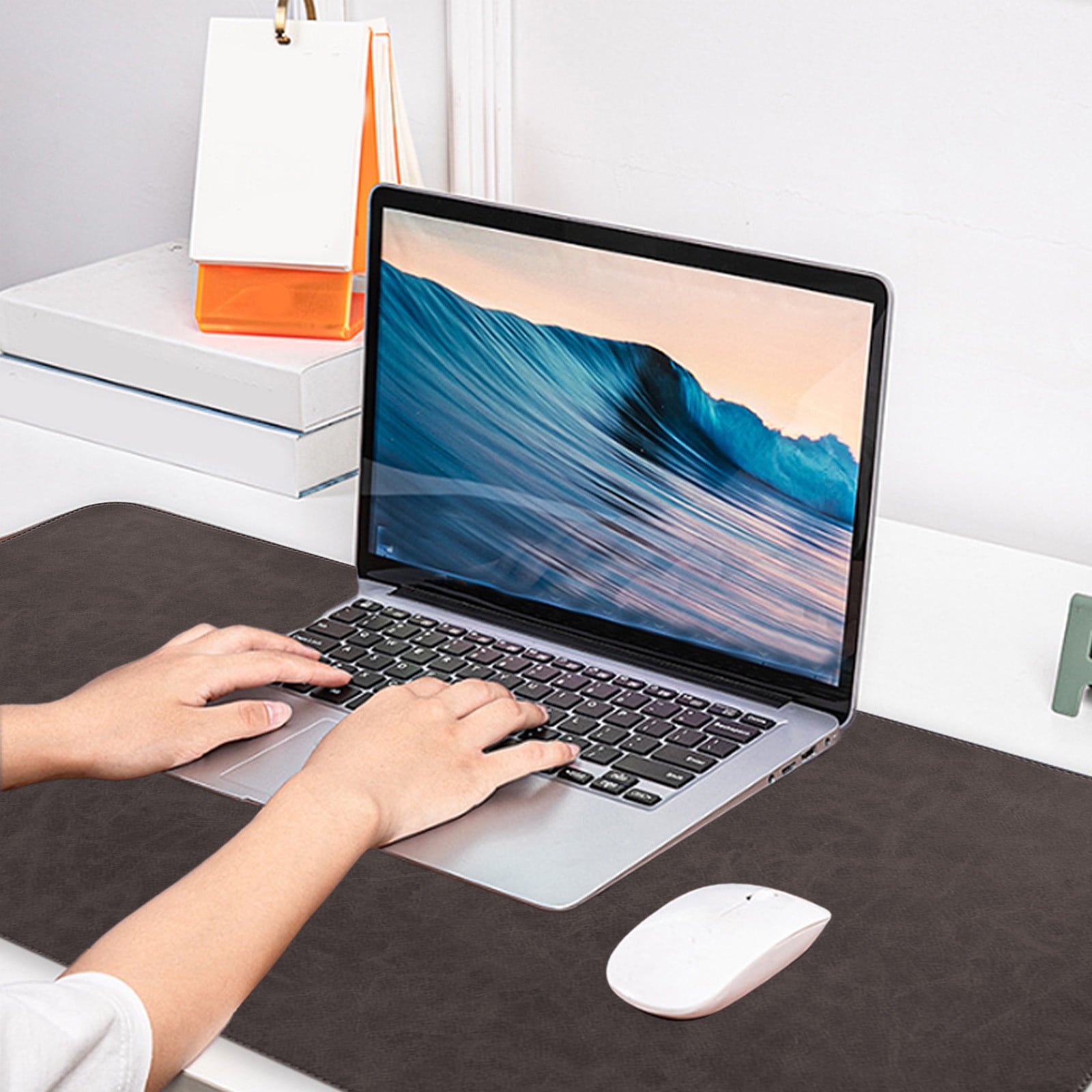 Gmogad Large Gaming Mouse Pad, 40x80cm Non-Slip PU Leather Mousepad - Extra Large Desk Mat for Gaming, Office, Computer, Keyboard, Cork Base, Easy Clean
