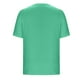 thumbnail image 5 of Camisetas de Manga Corta de Verano para Mujeres, Moda Color Sólido Falso Cuello Redondo de Dos Piezas para Uso Casual Y Diario, 5 of 8