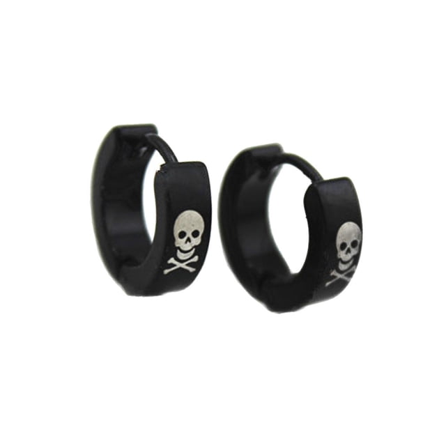 Pendientes de botón Fernando Clip de Oreja Punk Acero Inoxidable